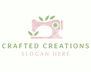 Watercolor Sewing Machine logo design