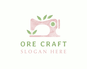 Watercolor Sewing Machine logo design