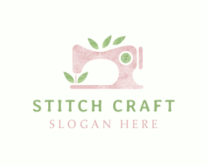 Watercolor Sewing Machine logo design