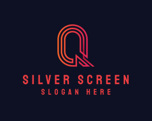 Modern Digital Letter Q Logo