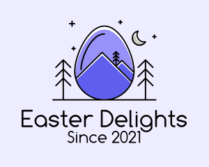 Outdoor Mountain Egg logo design