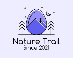 Outdoors - Outdoor Mountain Egg logo design