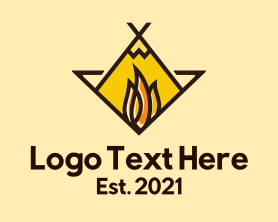 Fire - Fire Camping Adventure logo design