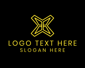E Commerce - Generic Tech Software Letter X logo design