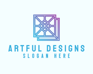 Gradient Textile Pattern logo design