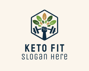 Organic Bodybuilding Fitness  logo design