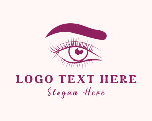 Contact Lens - Aesthetic Eye Cosmetics logo design