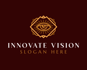 Tarot Spiritual Eye logo design