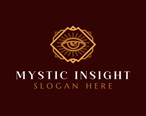 Tarot Spiritual Eye logo design