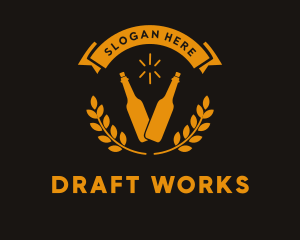 Draft - Distillery Craft Liquor Beer logo design