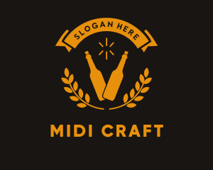 Distillery Craft Liquor Beer logo design