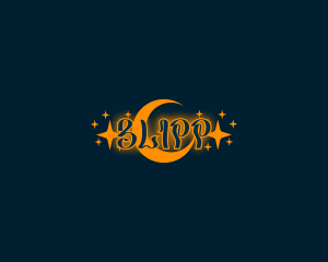 Celestial - Whimsical Moon Astrology logo design