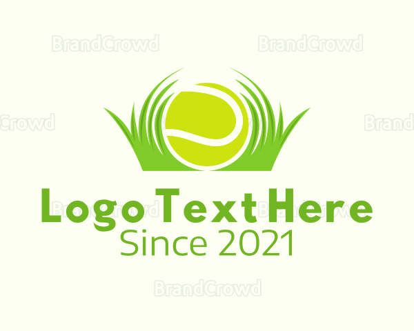 Tennis Ball Grass Court Logo