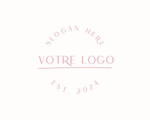 Commercial - Round Feminine Minimalist logo design