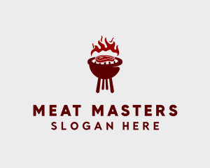 Red Steak Barbecue  logo design