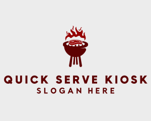 Red Steak Barbecue  logo design