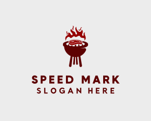 Red Steak Barbecue  logo design