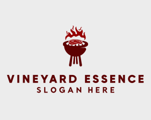 Red Steak Barbecue  logo design