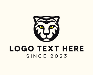 Animal - Happy Tiger Head logo design