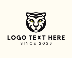 Tigress - Happy Tiger Head logo design
