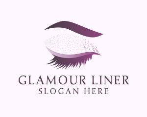 Eyeliner - Feminine Eyelashes Makeup logo design