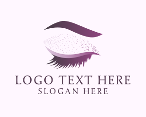 Feminine Eyelashes Makeup Logo