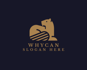 Beaver Wildlife Animal Logo