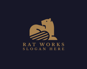 Beaver Wildlife Animal logo design