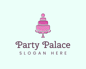 Birthday - Pink Cake logo design