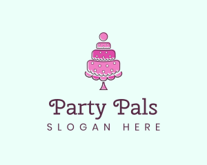 Birthday - Pink Cake logo design