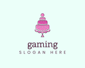 Anniversary - Pink Cake logo design