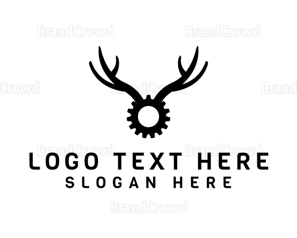 Cog Gear Antlers Logo