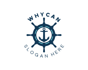 Anchor Wheel Navy Logo