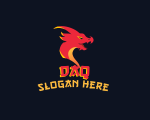 Arcade - Mythical Dragon Avatar logo design