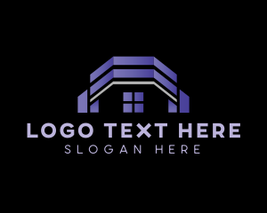 Lease - Realty Roof Construction logo design