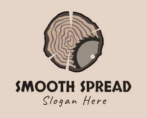 Timber Wood Log Saw logo design