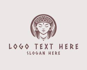 Native - Native Tribal Woman logo design