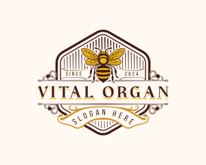 Organic Bee Farm logo design