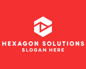 Hexagon Media Player logo design