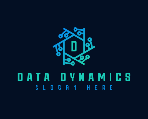 Data Cyber Technology logo design