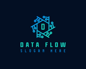 Data Cyber Technology logo design