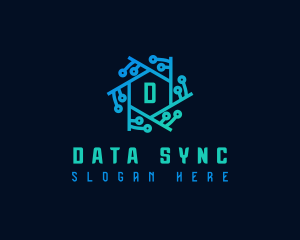 Data Cyber Technology logo design