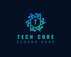 Data Cyber Technology logo design