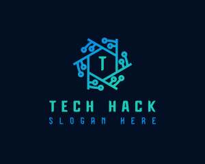 Data Cyber Technology logo design