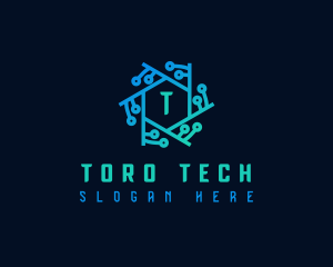 Data Cyber Technology logo design