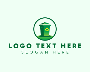 Garbage Bin Recycle Logo