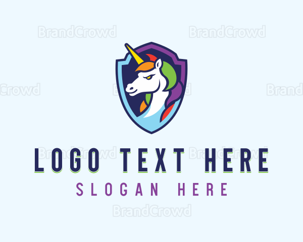 Gaming Mythical Unicorn Logo