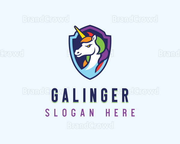 Gaming Mythical Unicorn Logo