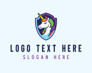 Lgbt - Gaming Mythical Unicorn logo design