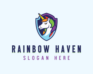 Gaming Mythical Unicorn logo design